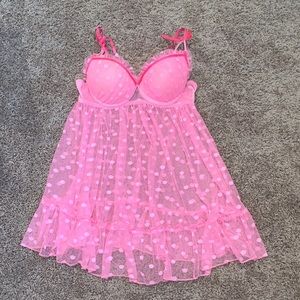 Pink Polka Dot Lingerie size M Flowy
